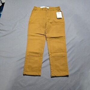 Free Assembly Carpenter Pants Kids Size 8 Brown Ochre Utility Rugged NWT